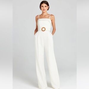 Nadine Merabi Michelle White Jumpsuit